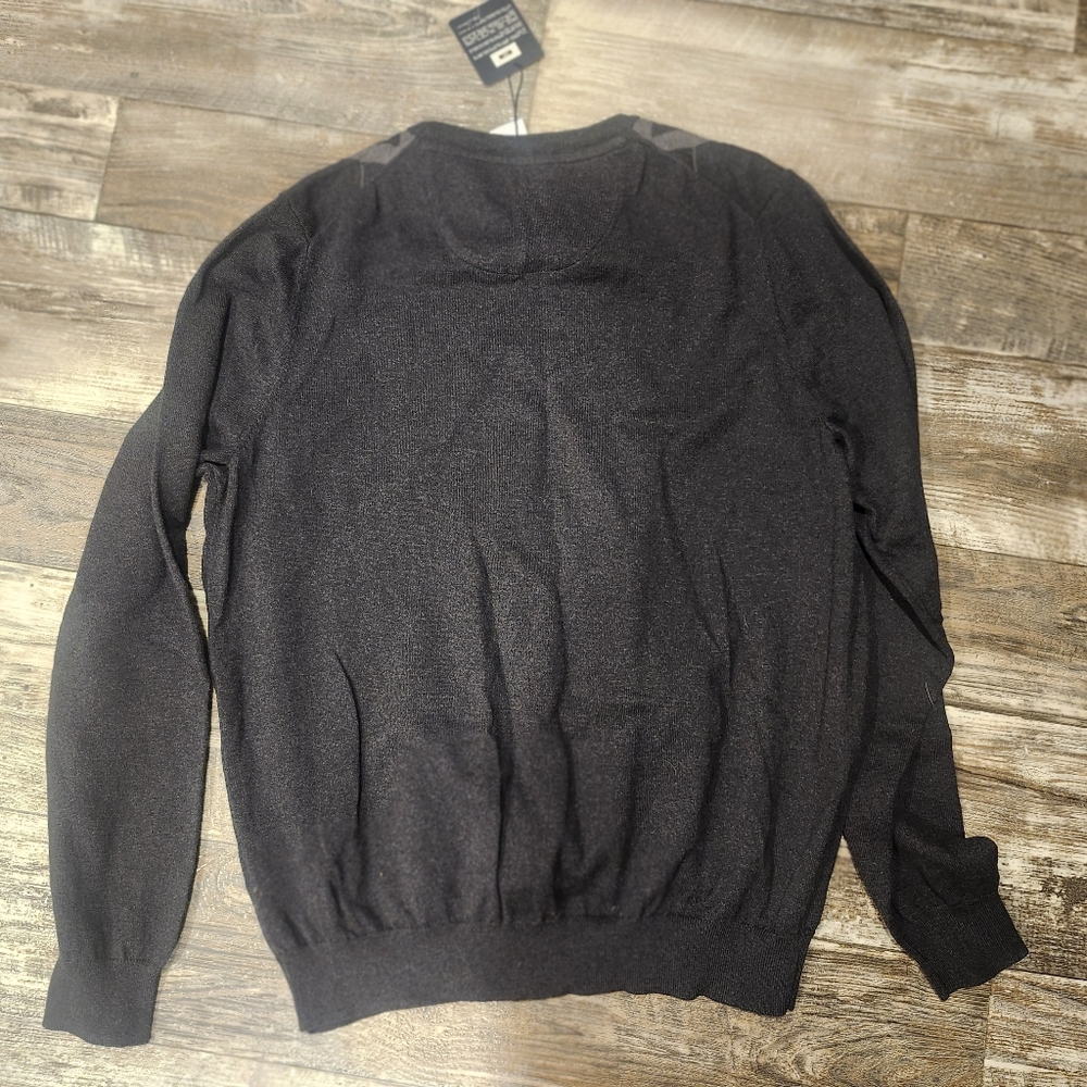 Joseph Abboud Argyle Sweater Mens XL Cotton Wool Cashmere Blend Old Money - Picture 6 of 7